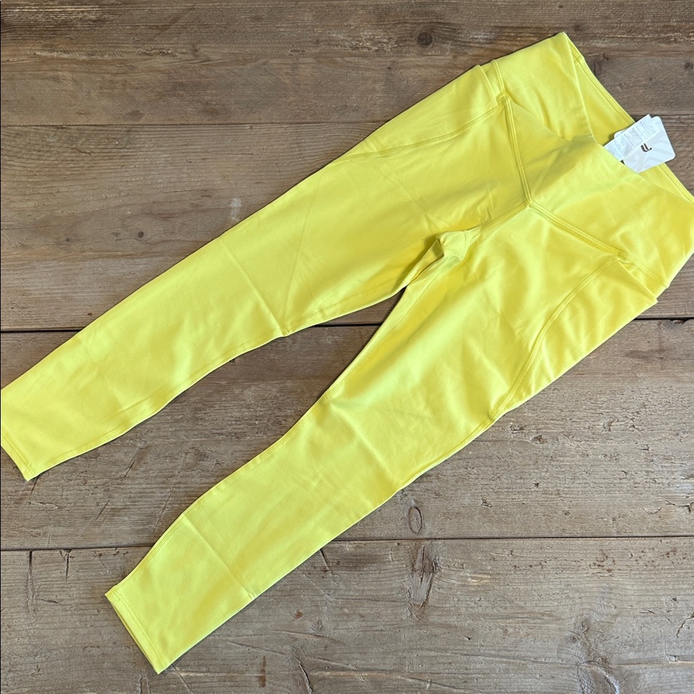 NWT- Fabletics PureLuxe High-Waisted Crossover 7/8 Leggings -SUNNY DAY (24”) New - Picture 5 of 12